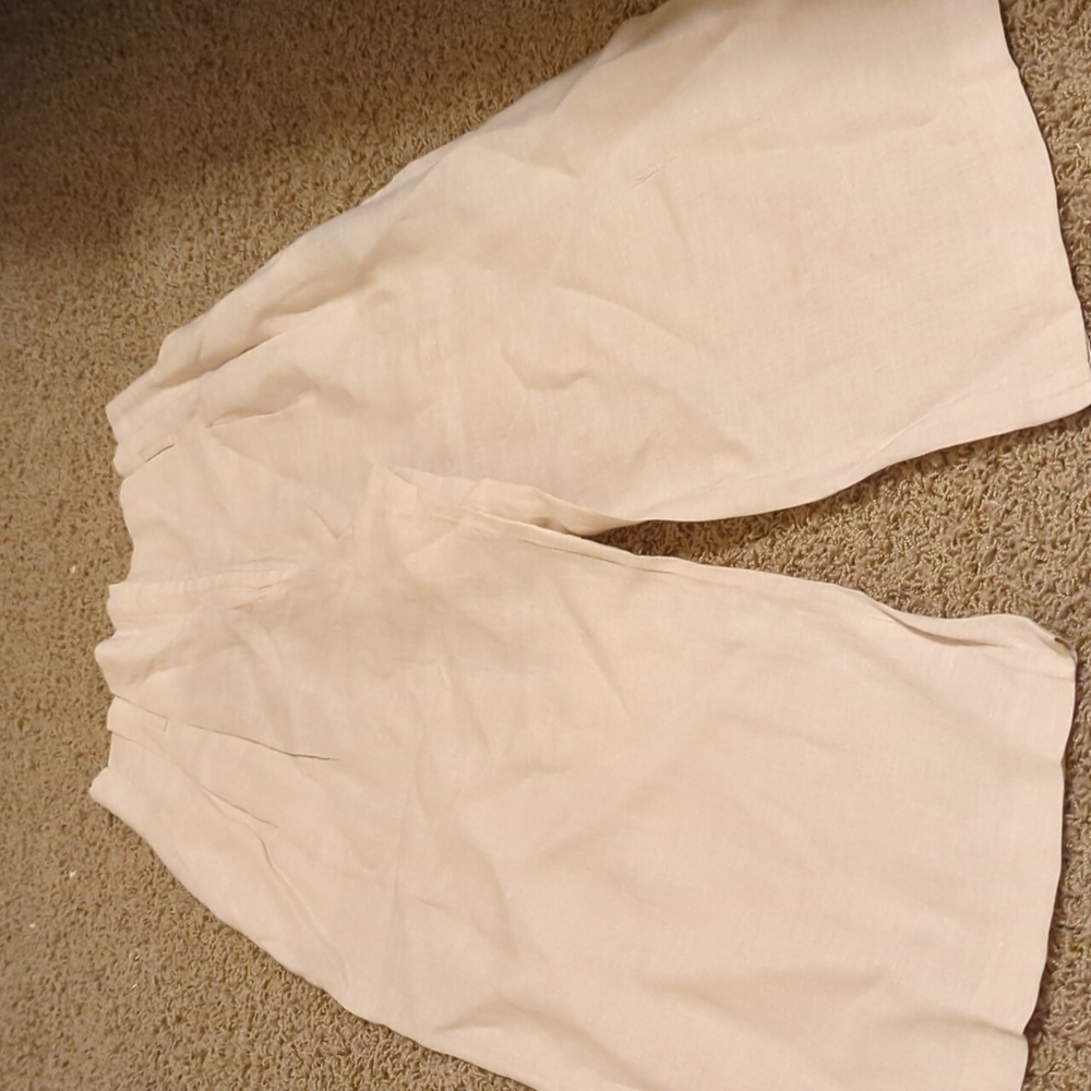 Lafayette 148 super wide leg linen pant size 8